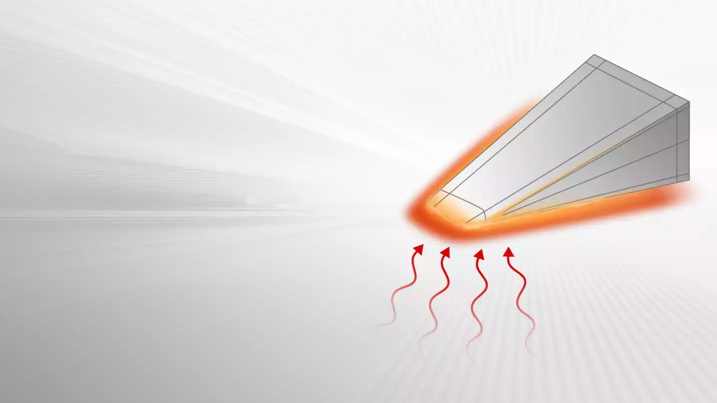 Hypersonic flight generates high temperatures