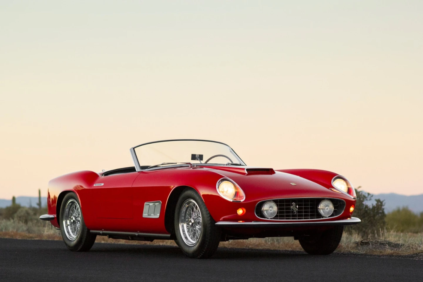 This 1958 Ferrari 250 GT LWB California Spider sold for $8,800,000 at an RM-Sotheby's auction in Scottsdale in January, 2014