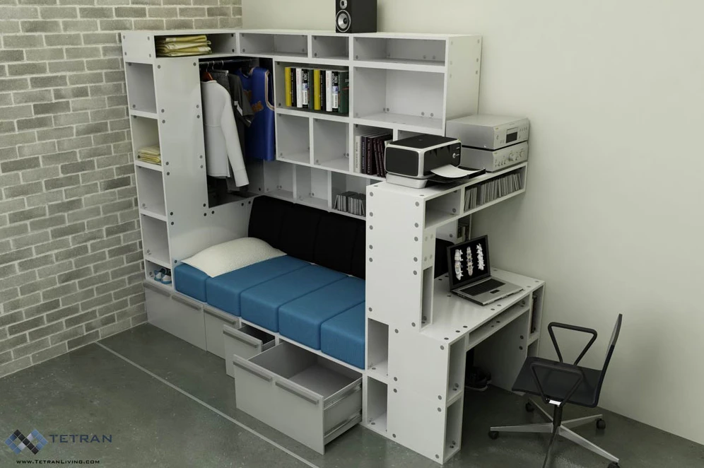 For an idea that has yet to make it to Kickstarter, a remarkable amount of work has gone into Tetran - a modular design possibly best described as LEGO for furniture