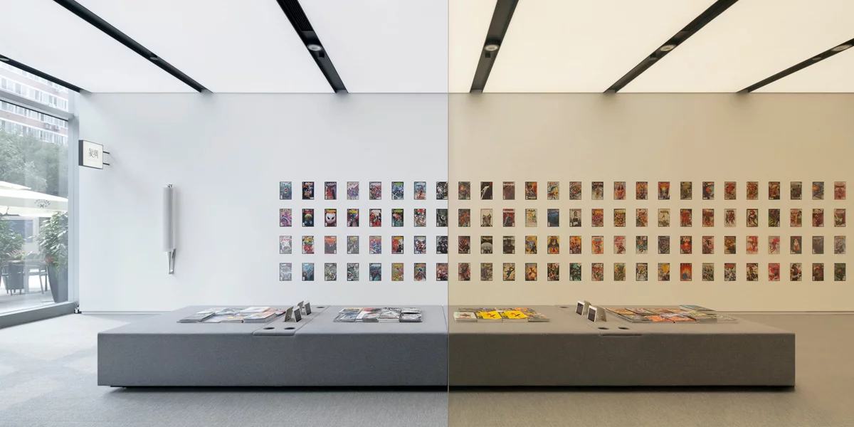 The Polyphony store in Beijing, which houses Marvel comics and limited edition vinyl, earned a "Highly Commended" award in the retail category of the 2017 Inside Awards