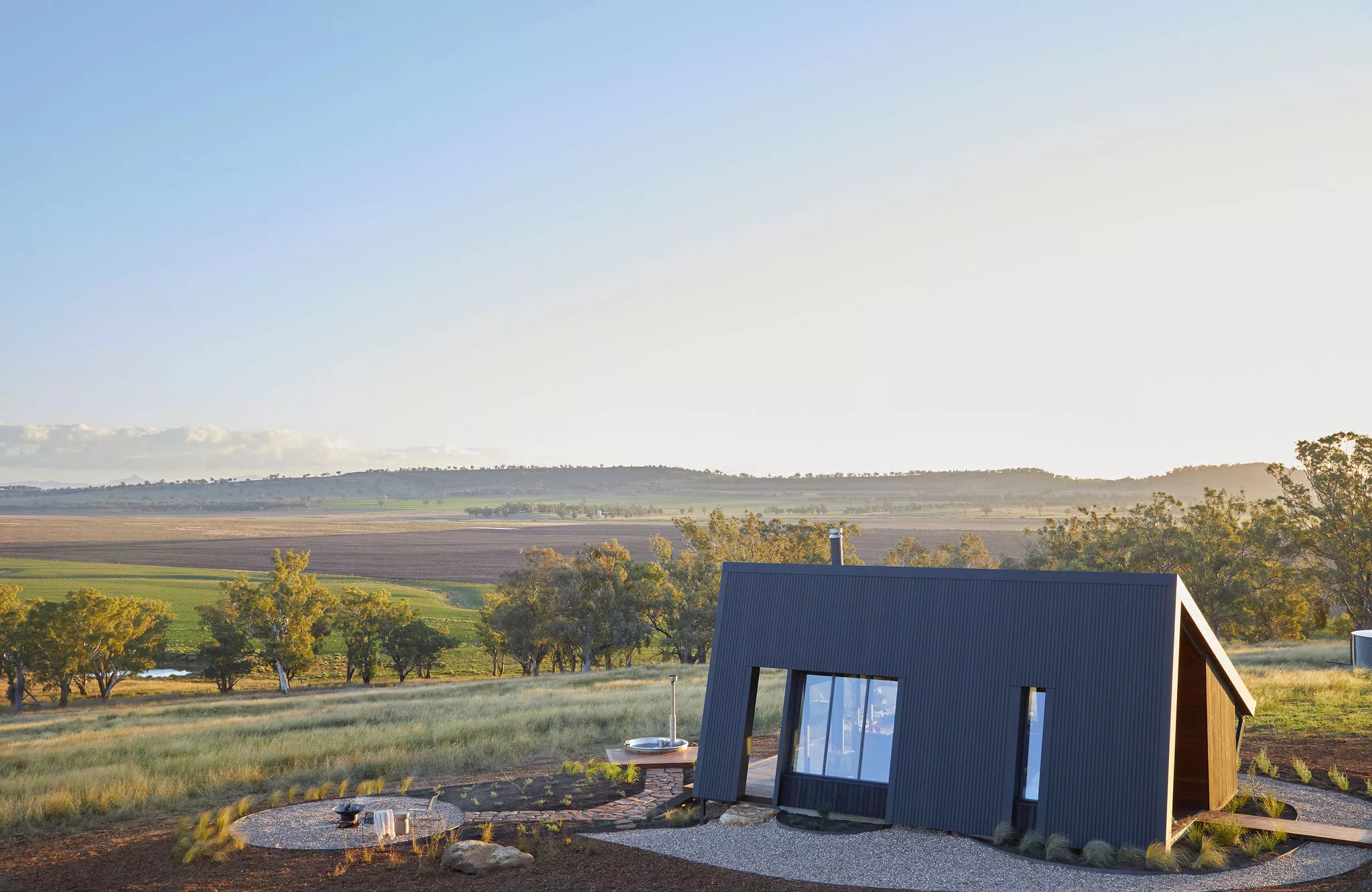 The Gilay Estate is located on a rural plot near the small town of Quirindi in New South Wales, Australia