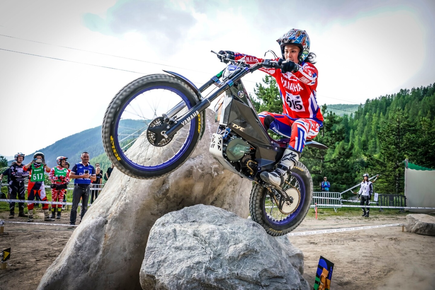 Kenichi Kuroyama rode for Yamaha at the 2018 Trial-E Cup and managed to snatch second place with his TY-E bike