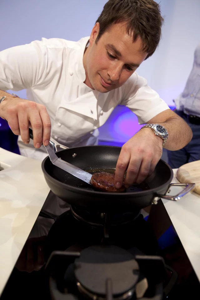 The burger was prepared by Richard McGeown, the chef at Couch's Great House Restaurant