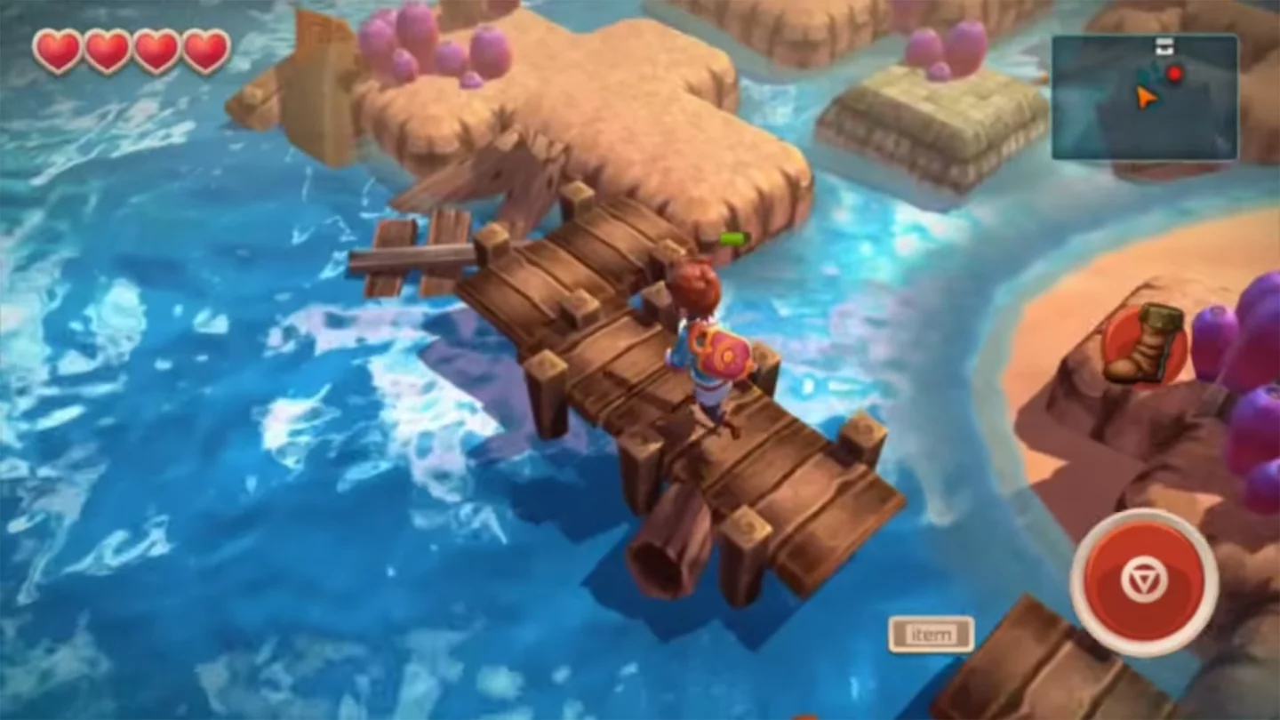 Oceanhorn is an iOS game that doesn't attempt to hide its influences