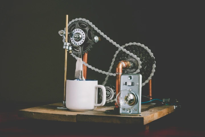 Dorian Damon's "maybe we don't need to automate everything" Tea Dunker project