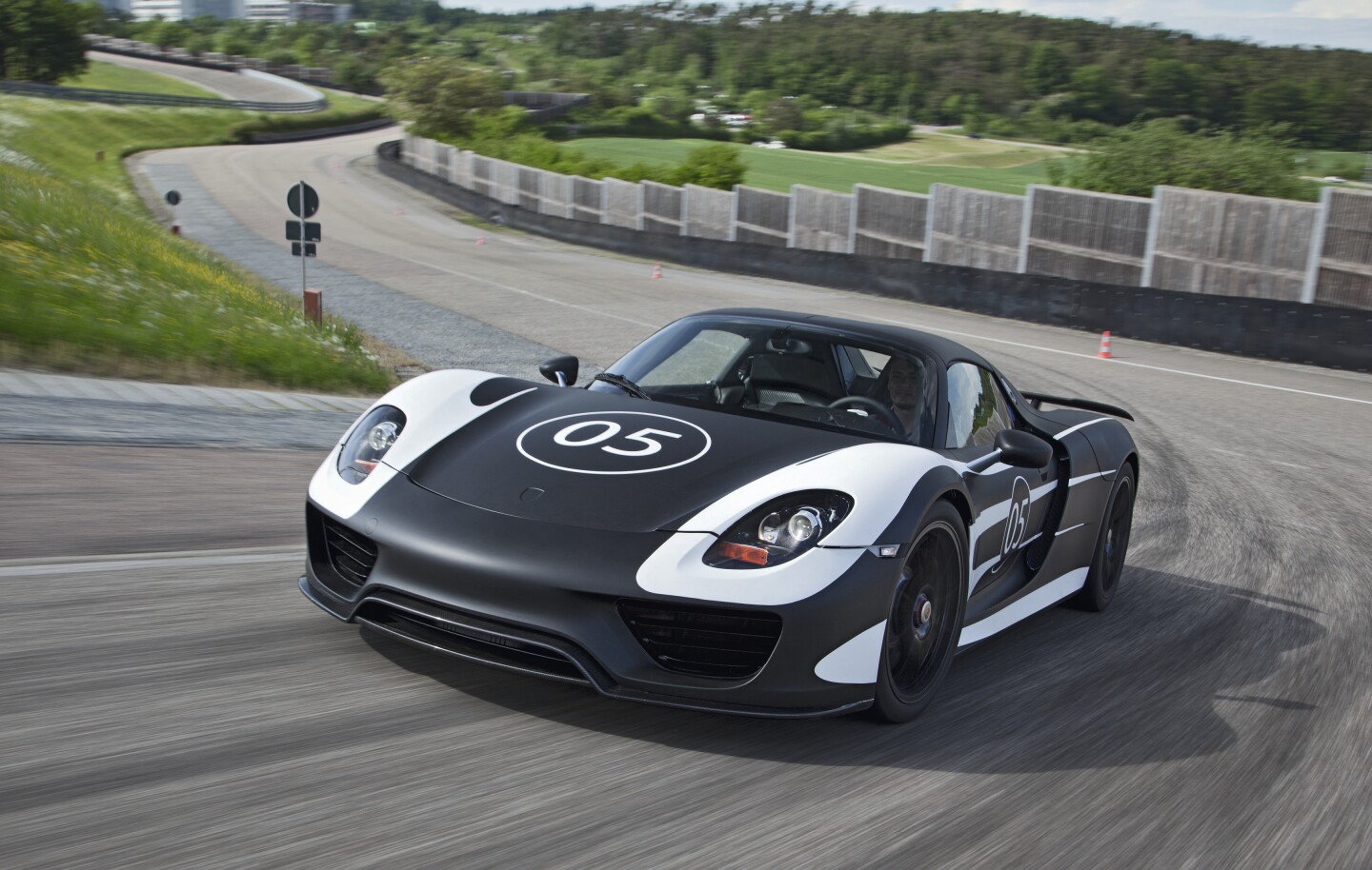 With their camouflage harking back to historical Porsche 917 racing cars, the prototypes signal the final touches to the 918 Spyder.