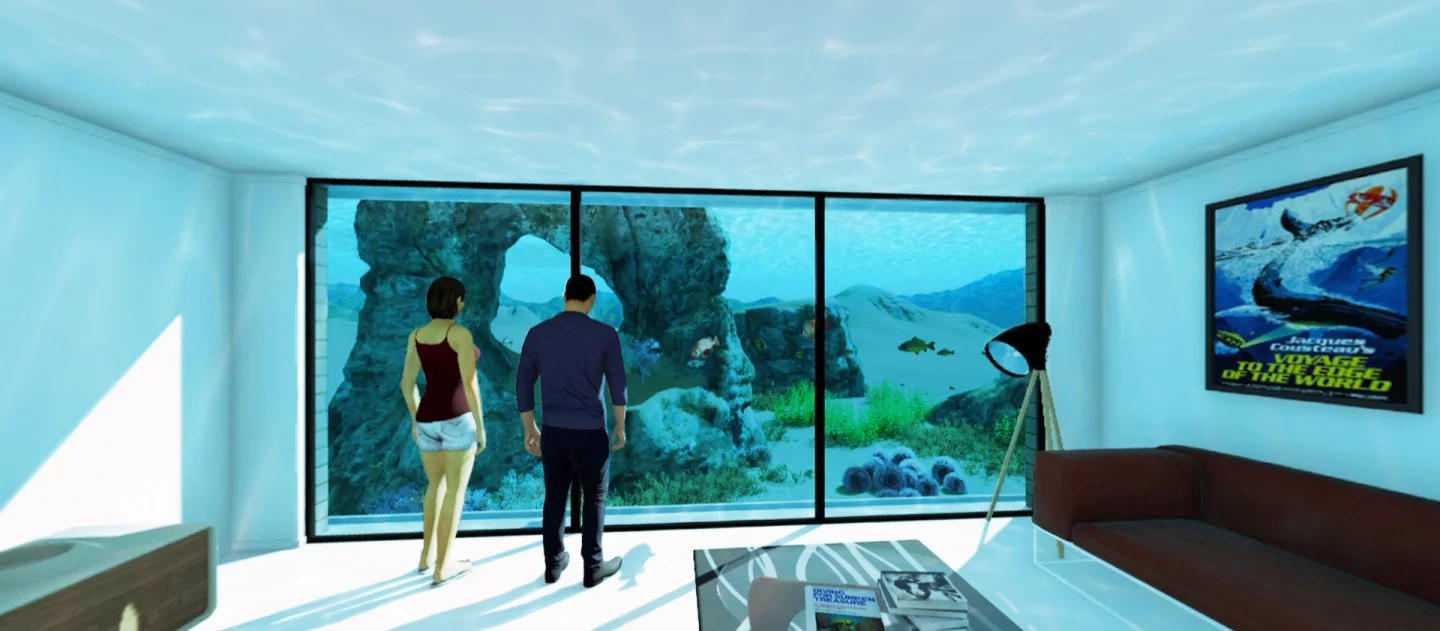 Undersurface cabins could provide views straight out to sea, the type of rare experience you'd otherwise expect only from a high-priced hotel or resort