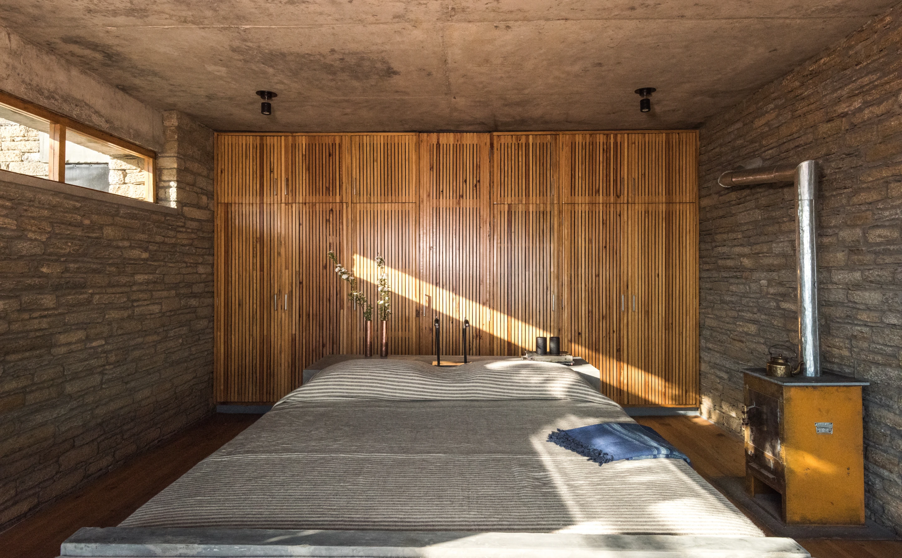 All fabrics for the furnishings inside the Kumaon Hotel were woven by local craftspeople