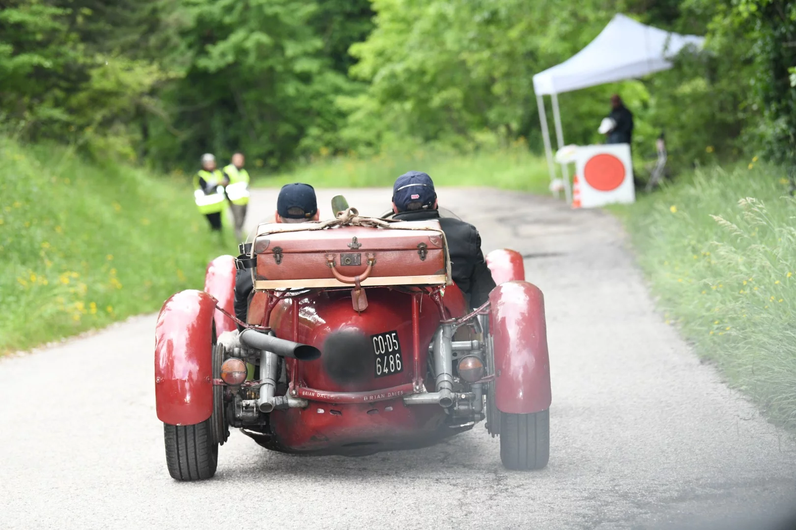 The back end of a stunning 1948 AMP Prete Alfa Maserati 2500