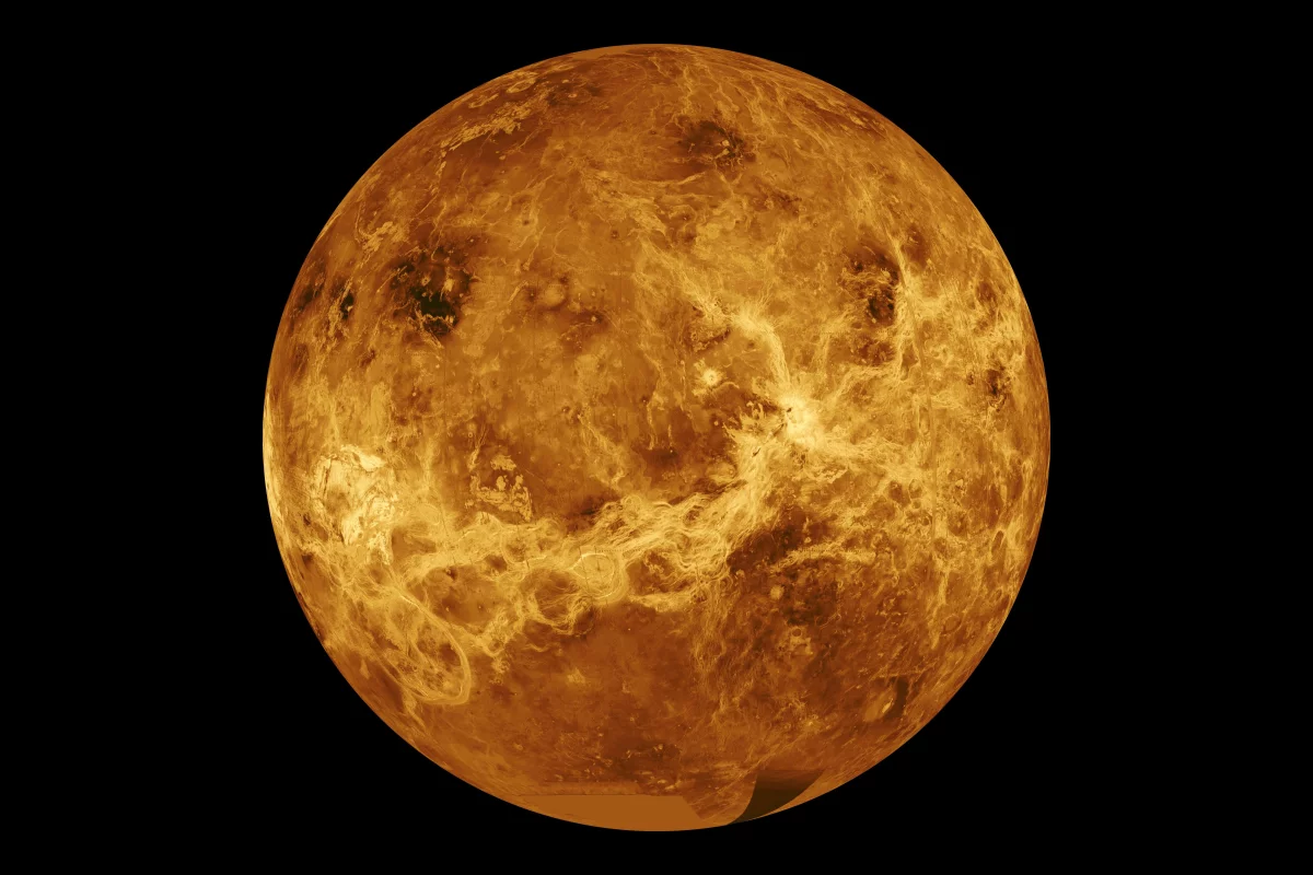 A global view of Venus, which has garnered more attention after phosphine gas was discovered in its atmosphere