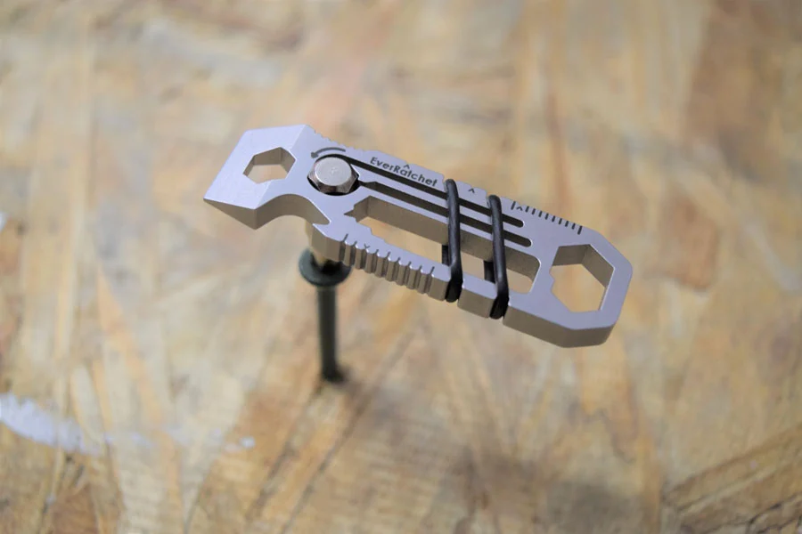 The most innovative feature of the EverRatchet multitool is the clever little quarter-inch ratchet driver in its center