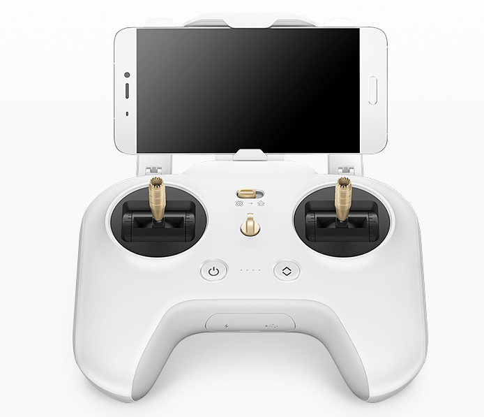 The dual-joystick controller too appears quite similar to DJI's