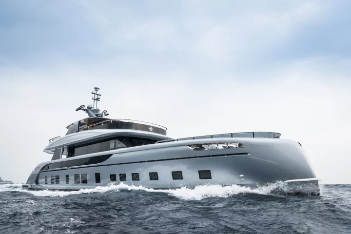 Dynamic's GTT 115: developed in conjunction with Studio F.A. Porsche to push the concept of grand touring into the marine world