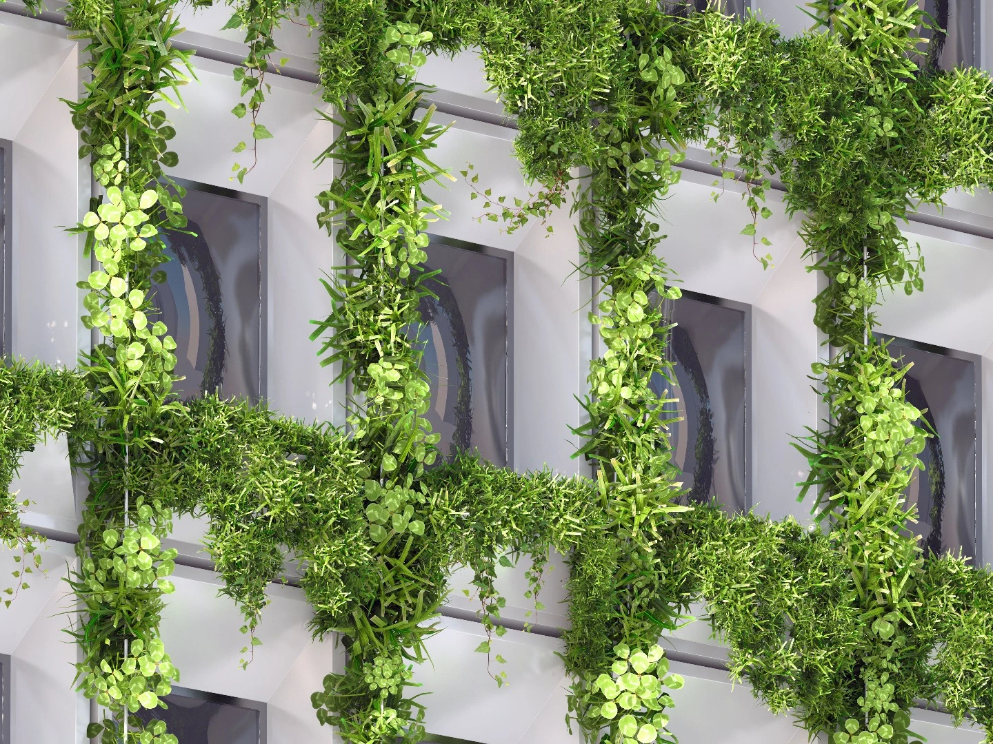 The concept involves transforming the existing 1970's-era concrete building into an energy-producing and greenery-clad sustainable powerhouse