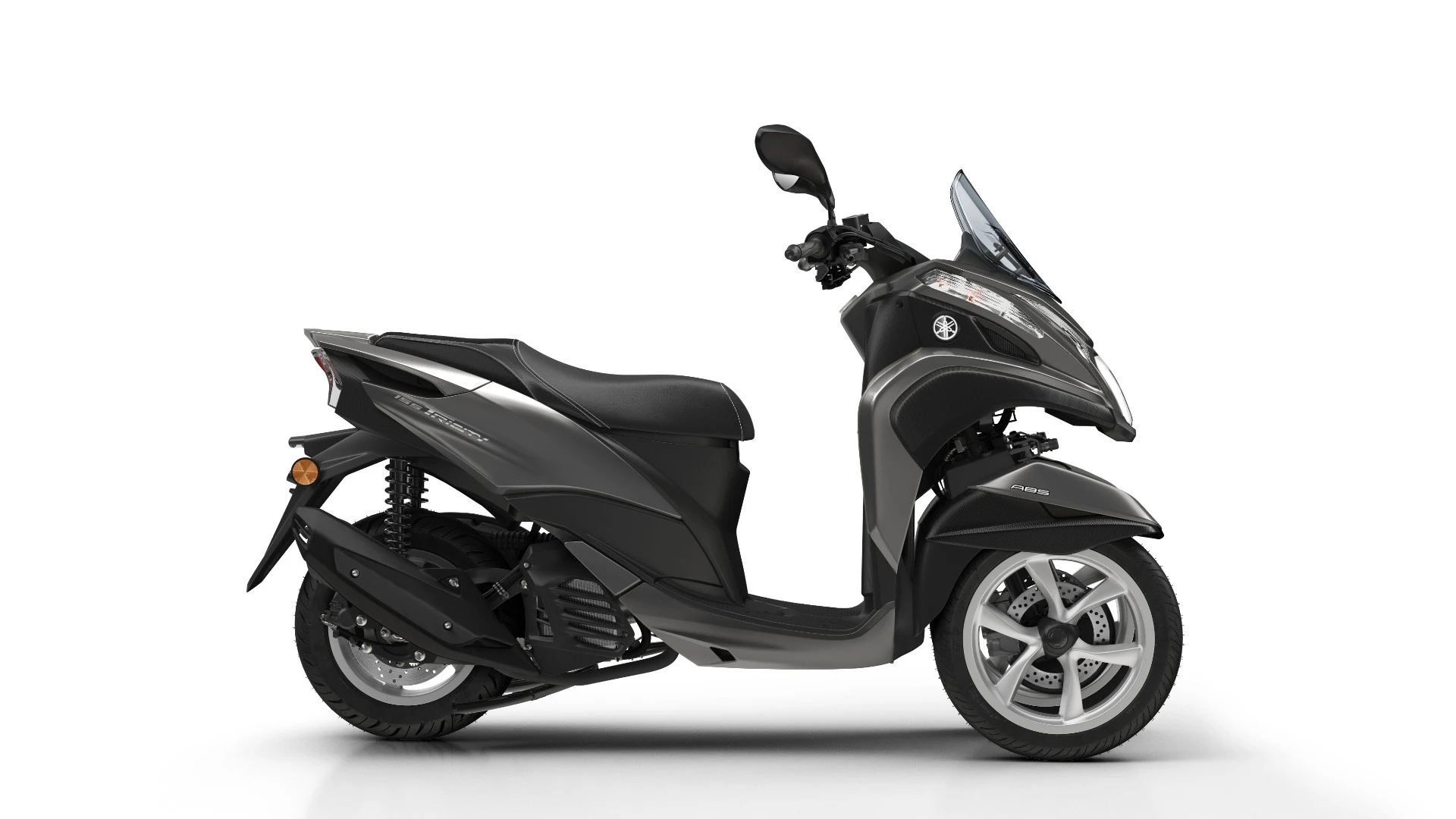 The Yamaha Tricity 155 in Oxford Grey color