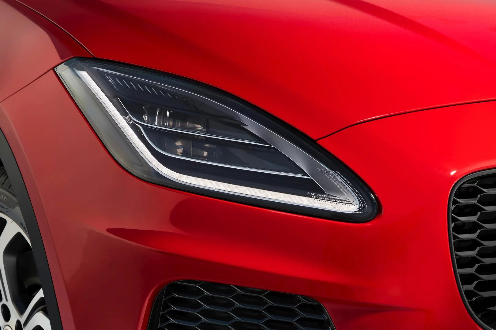 The headlights are inspired by the F-Type