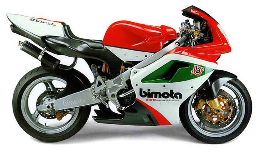 The Bimota V-Due Evoluzione is a proper two-stroke racer for the street