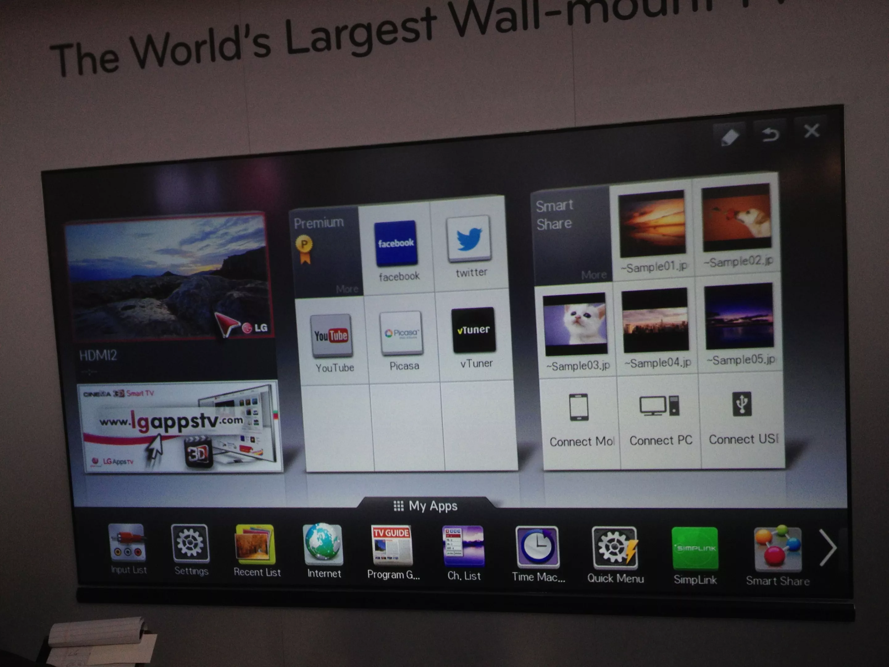 LG has also included a host of Smart TV features, which allow it to run apps like Netflix or Facebook