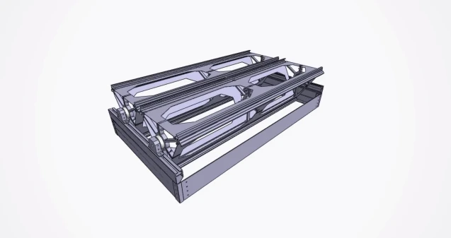 The rotating framework allows for multiple surfaces in one place