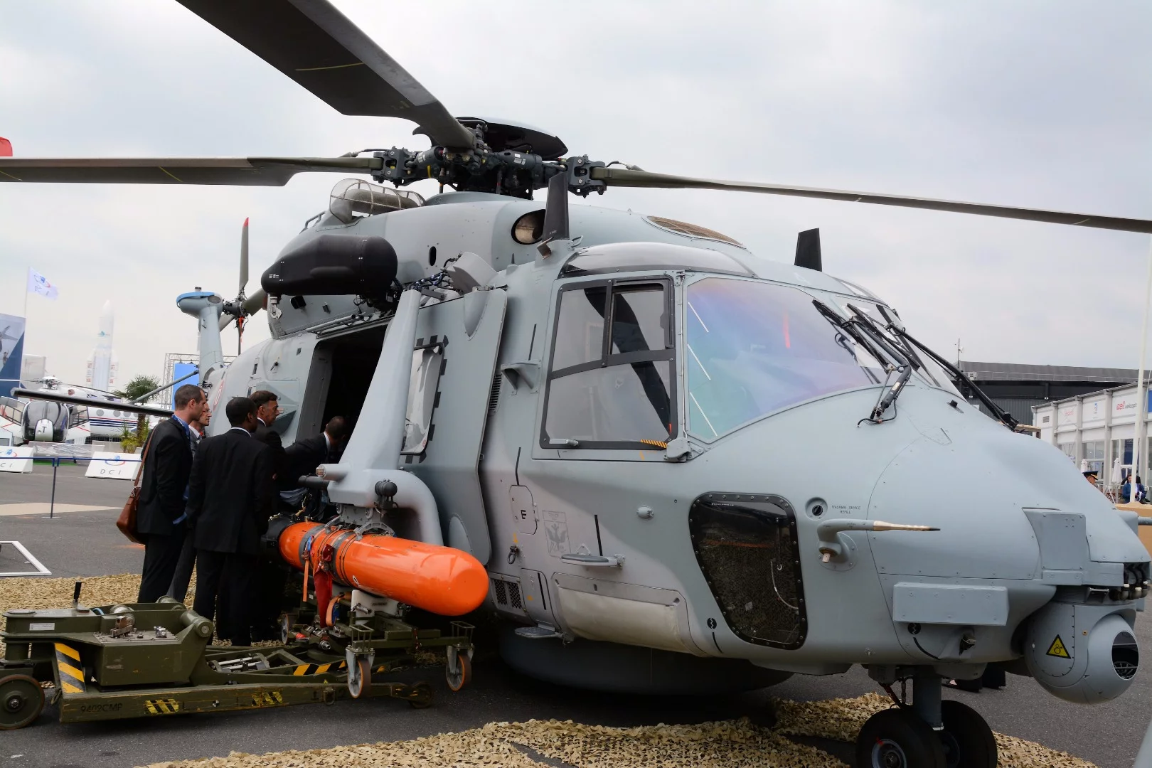 A NH90 Caiman ready for marine operations