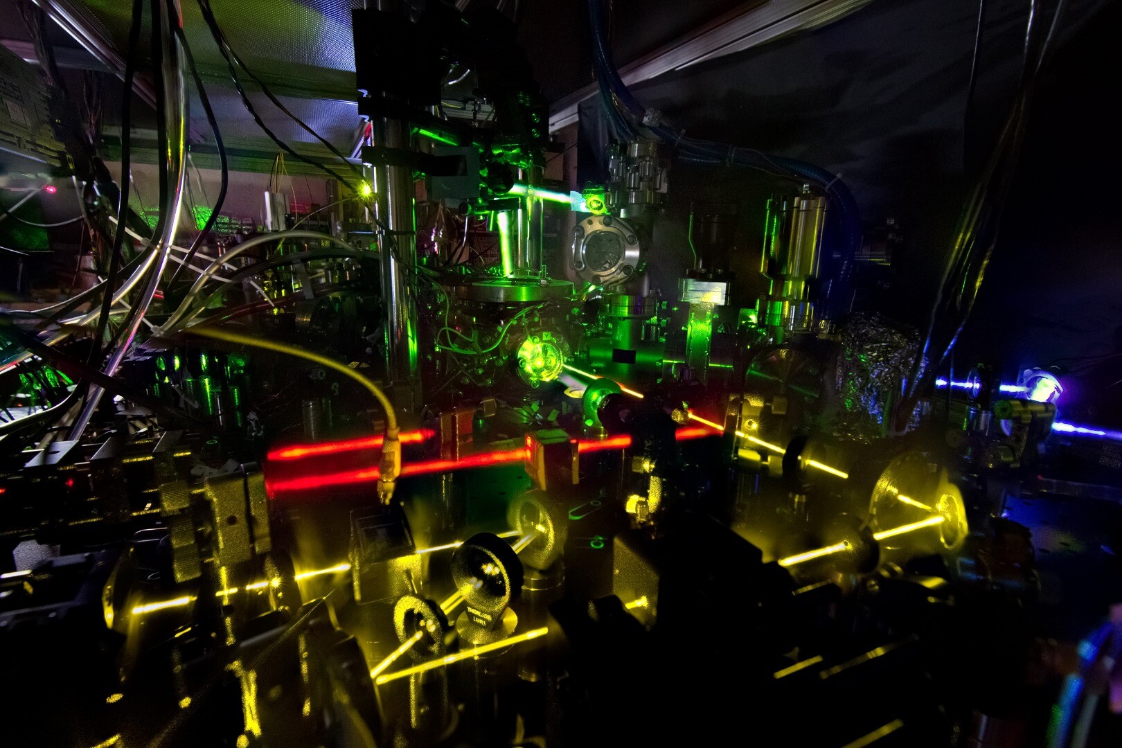 A ytterbium lattice atomic clock, which was used in the new study to make some of the most accurate measurements of time ever