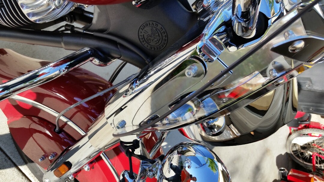 Another view of the quick release clamps that hold the windshield in place