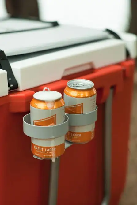 Rovr Rollr coolers can hang cupholders and other accessories