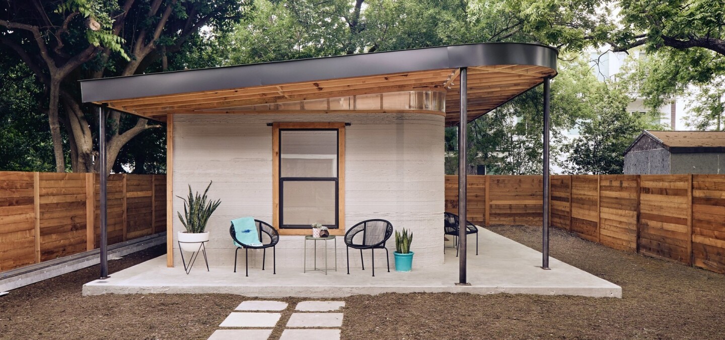 The team produced a 3D-printed house as a proof of concept last year