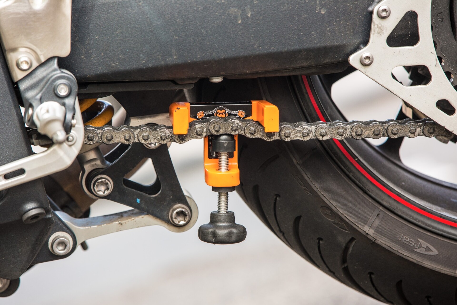 Review Chain Monkey takes the guesswork out of motorcycle chain adjustment