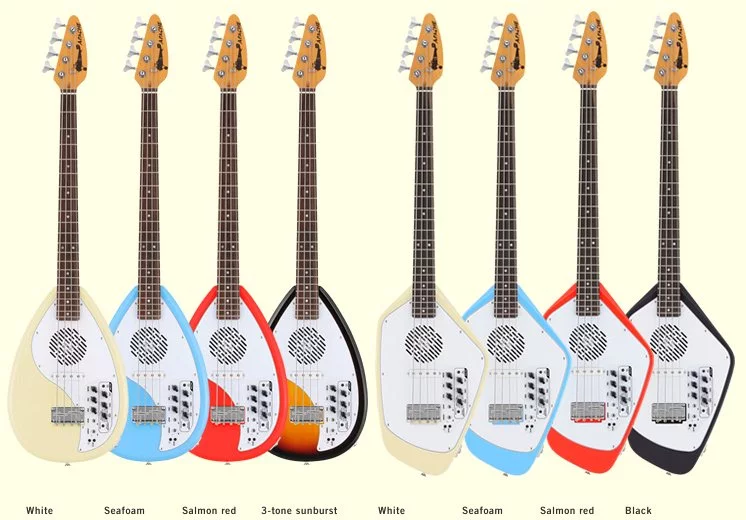 All the Apache bass guitars and color options