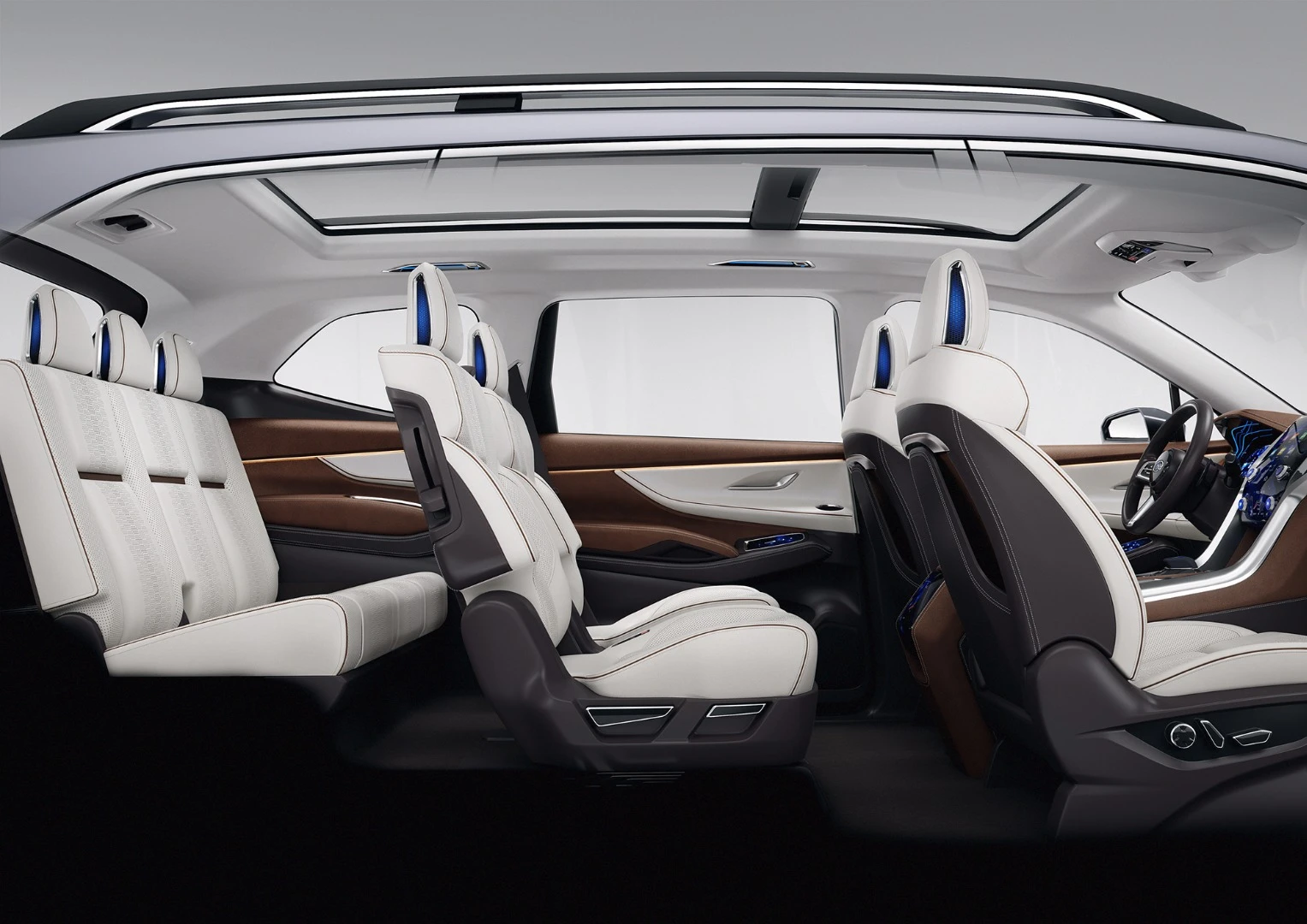All three rows of the Subaru Ascent Concept