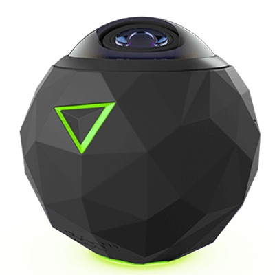 The 360fly 4K camera is a compact device with built-in autonomous GPS, gyroscope and accelerometer chips, and an e-compass