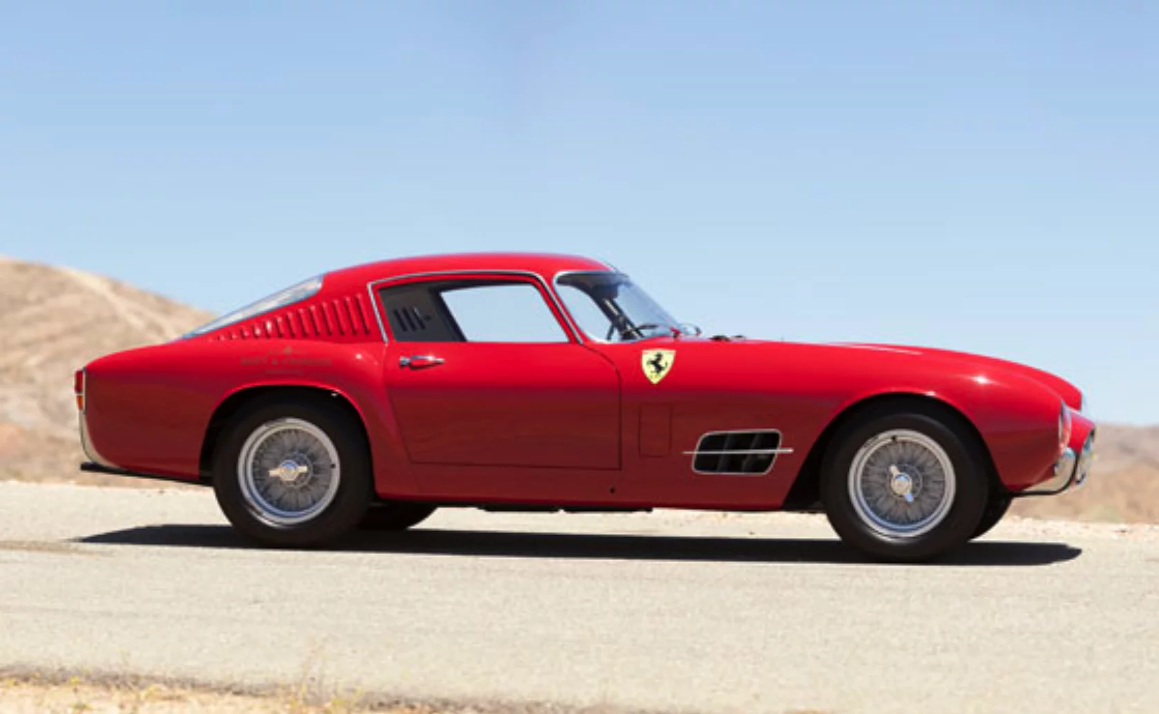 After being a highly desirable race-bred car in its youth, this 1956 Ferrari 250 GT LWB Berlinetta 'Tour de France' was purchased by Walt Disney Studios for use in the 1966 film "The Love Bug". The Ferrari subsequently fell on hard times, and quite remarkably for a car now in the 100 most valuable in the world, was reportedly abandoned on the Hollywood Freeway at one stage during the seventies. Redemption eventually came, and the story can be read in great detail on the official RM Auctions page. One of the most expensive movie cars ever to have sold at auction.