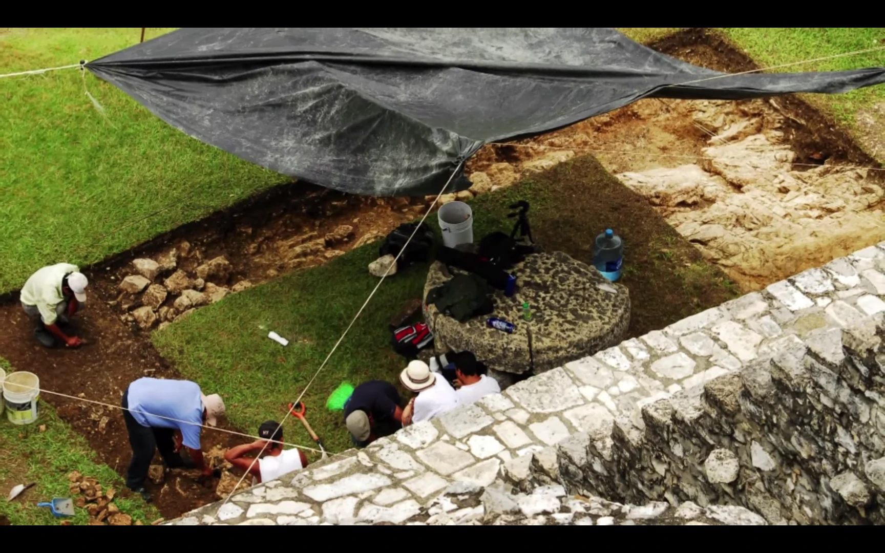 The canals were found by researchers from Mexico's National Institute of Anthropology