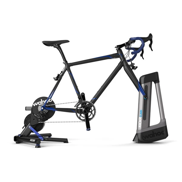 The back wheel of the Kickr trainer will increase or decrease resistance to match the incline or decline