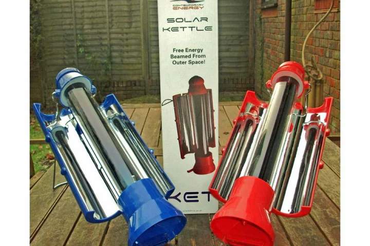 Developed by British engineer James Bentham, the Solar Kettle can boil water simply by using sunlight