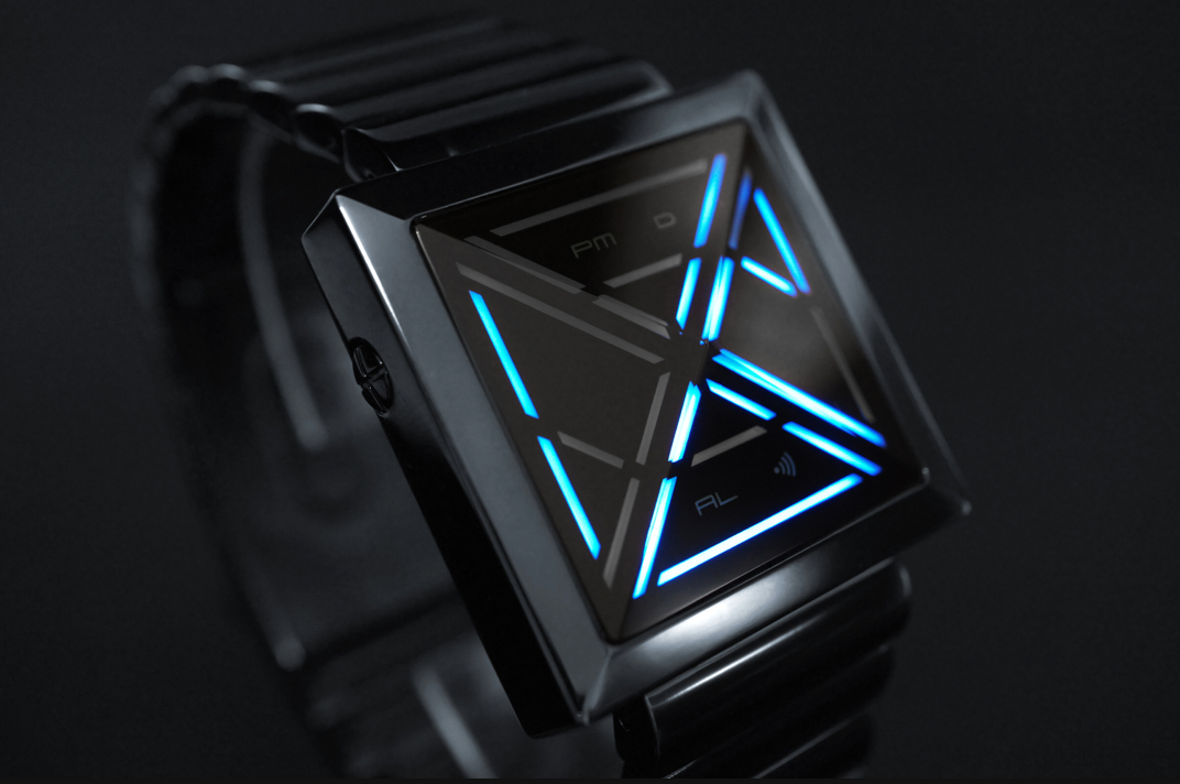 The Kisai X is available in stainless steel case and strap with silver or black finish