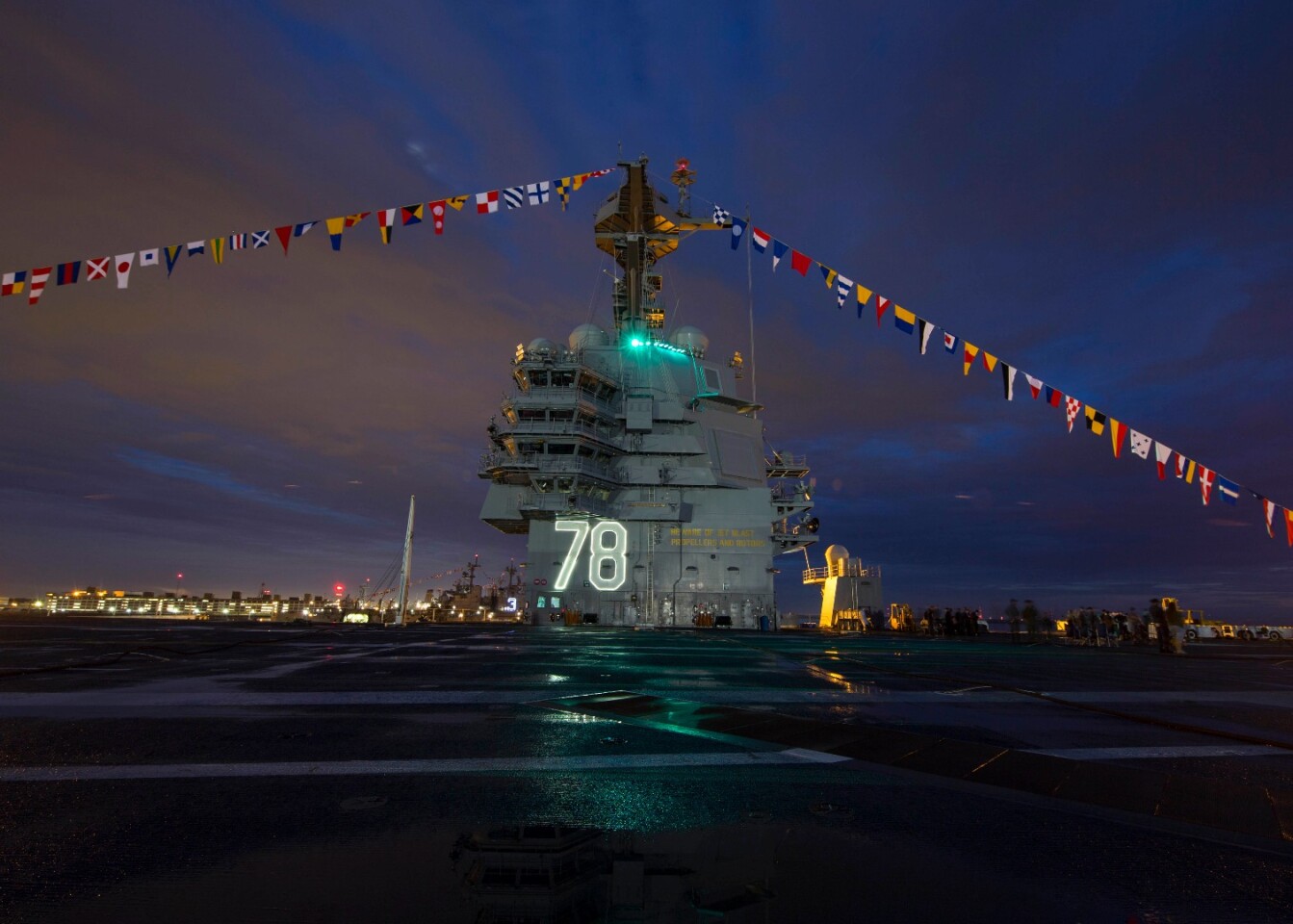 The USS Gerald R Ford is the first in a new class of US supercarriers