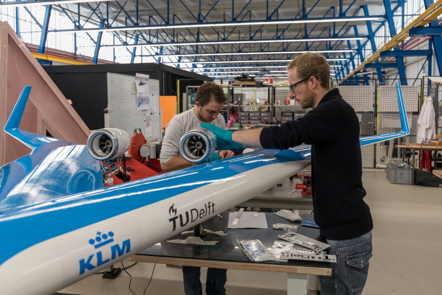 El Flying-V a escala | Imagen: Henri Werij / TU Delft