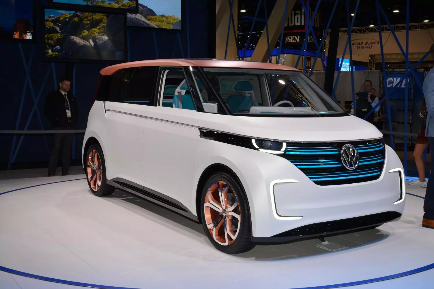 World premiere of the Volkswagen Budd-e concept at CES 2016