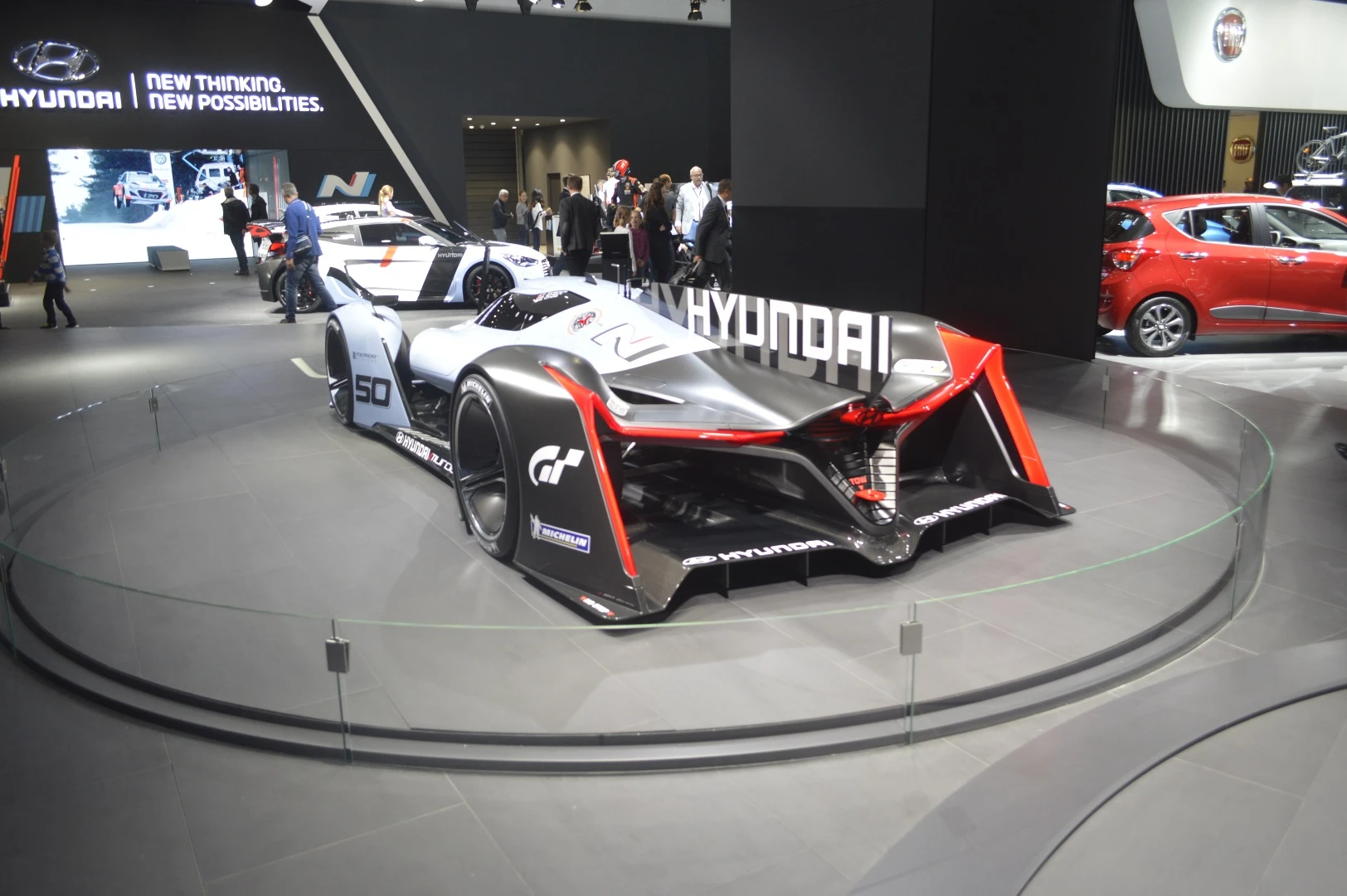 The N 2025 Vision Gran Turismo is described as looking like a floating jet fighter