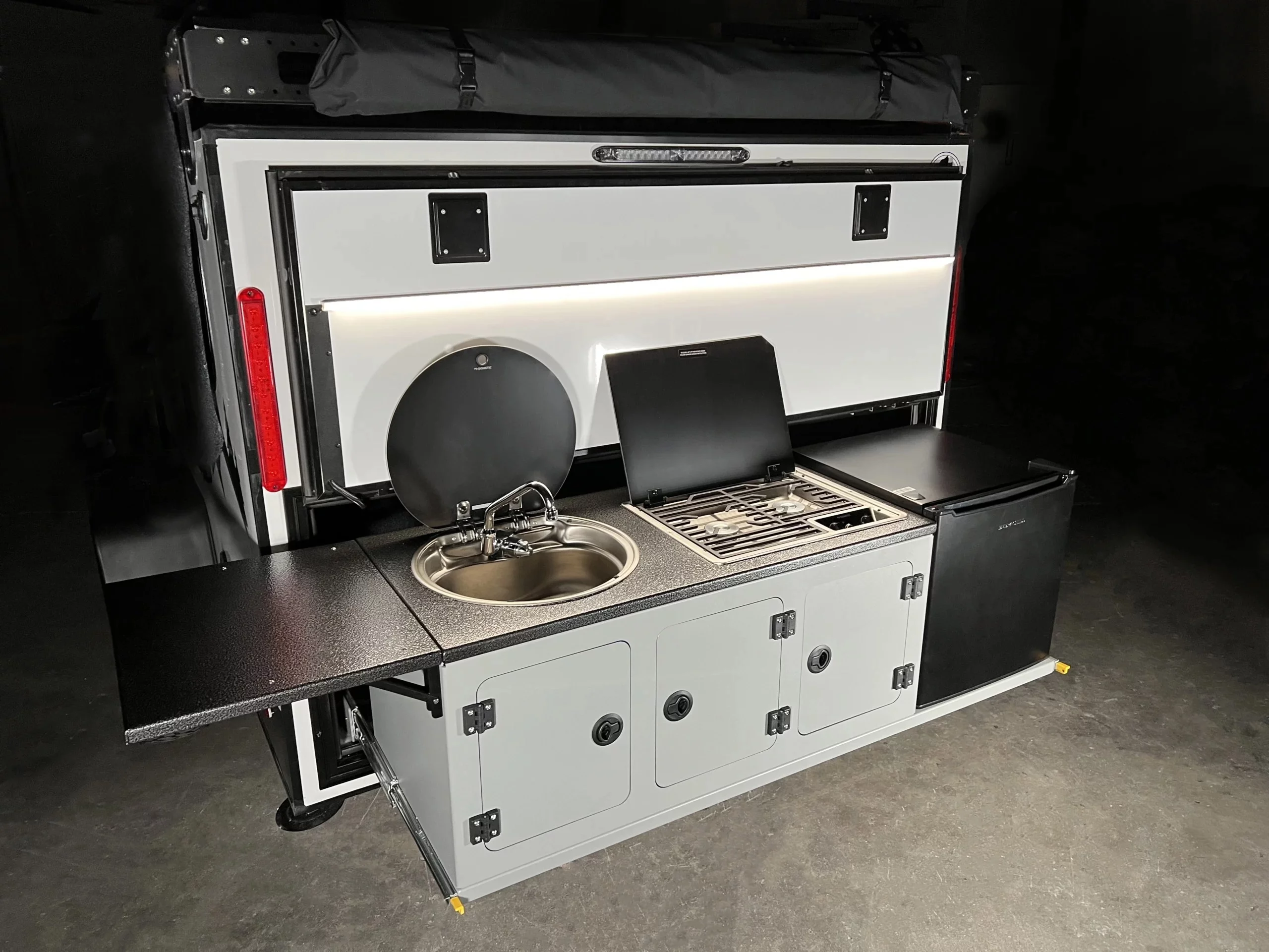 The ROG 12BH has a full slide-out kitchen