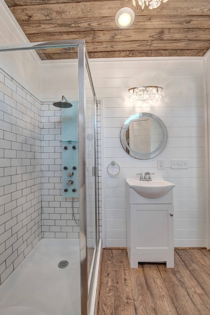 Bathroom inside the Journey tiny house