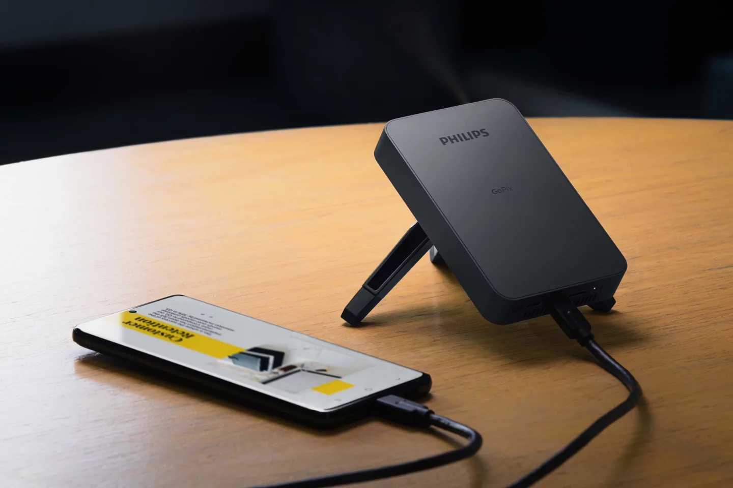 The GoPix 1 is just 0.71 inches thick, and tips the scales at 0.54 lb