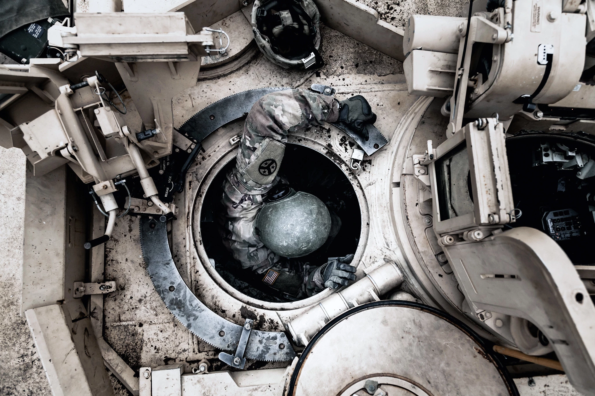 Hatch of an M1 Abrams