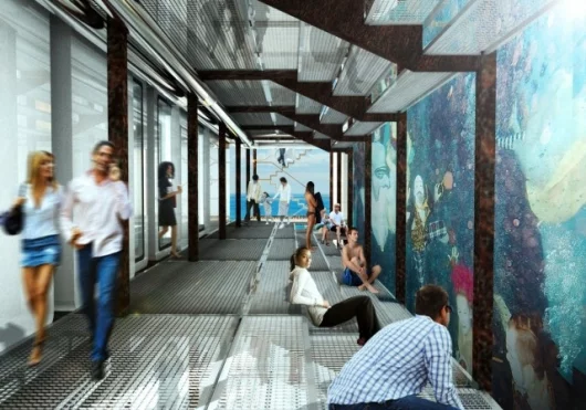 Rig Resort interior - pool view