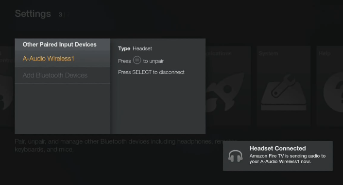 Pair Bluetooth headphones to Fire TV