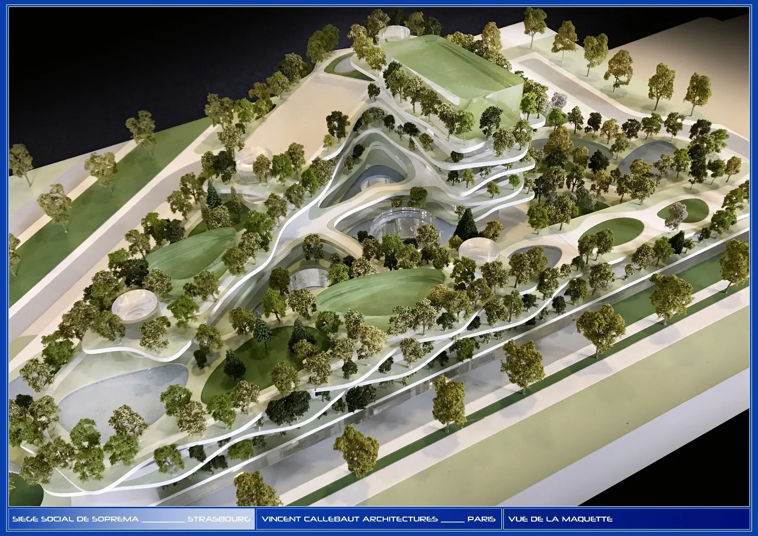Architectural model of Semaphore, by Vincent Callebaut Architectures