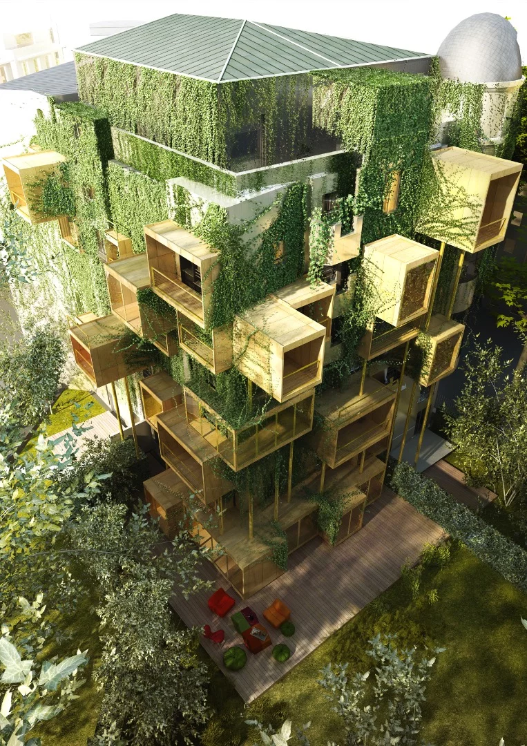 Plug-in City 75 will see the building covered in greenery