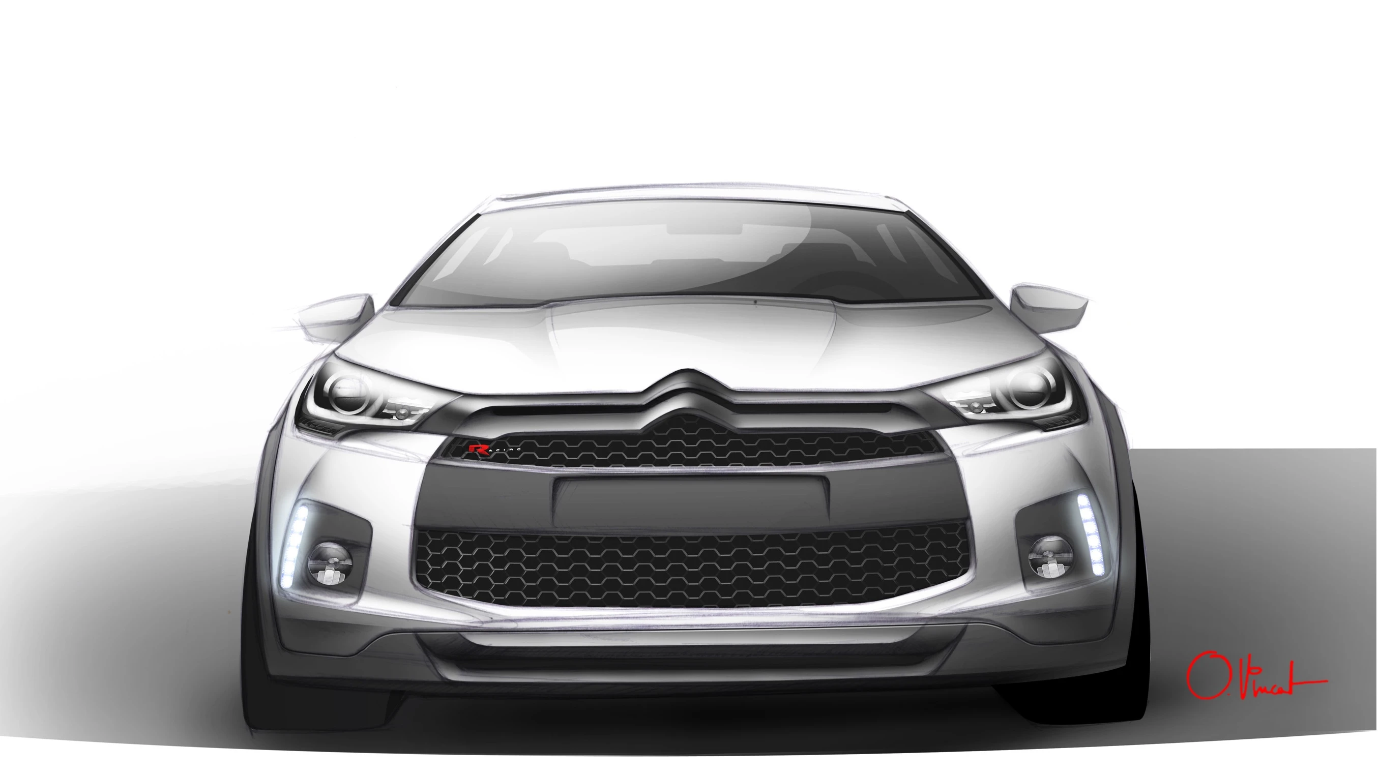 The Citroen DS4R has been widened front and rear